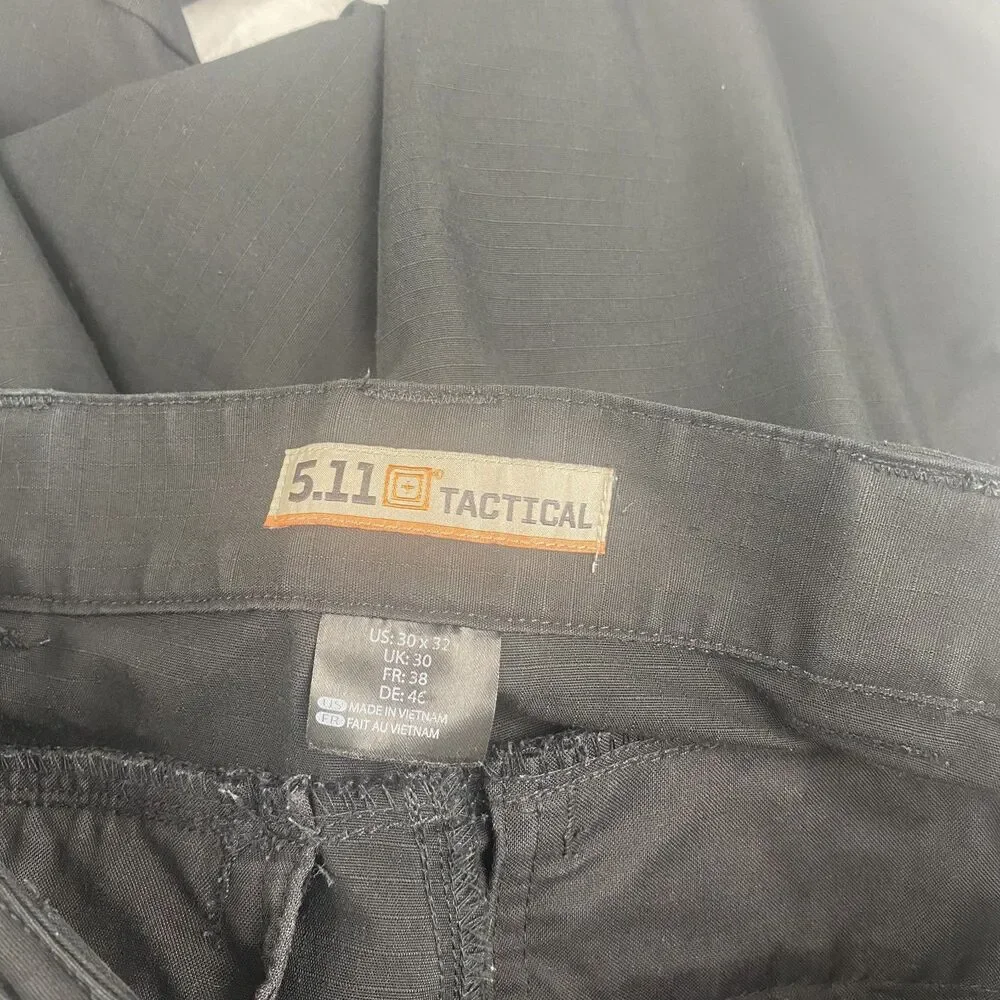 5.11 Tactical Pants Mens Size 30X32 Black Cargo Pockets Work Utility